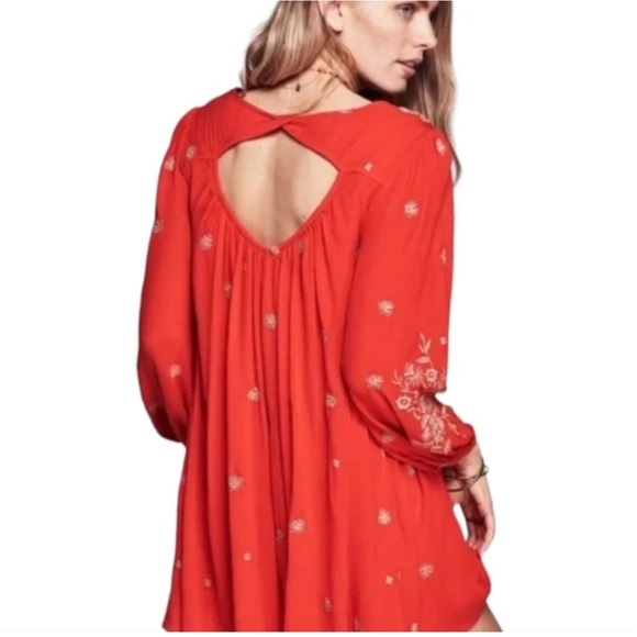 Free People Sweet Tennessee Embroidered Mini Dress NWT! - Picture 7 of 7